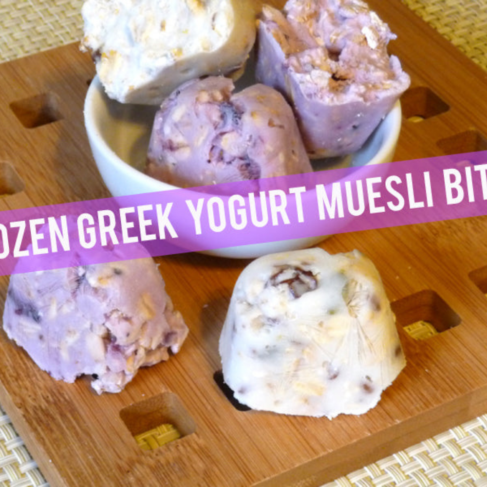 Frozen Greek Yogurt Muesli Bites